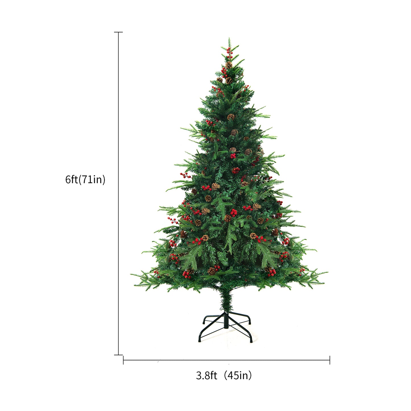 Artificial Snow Christmas Tree – PVC Frosted Holiday Tree for Home, Mall Displays & Window Decorations
