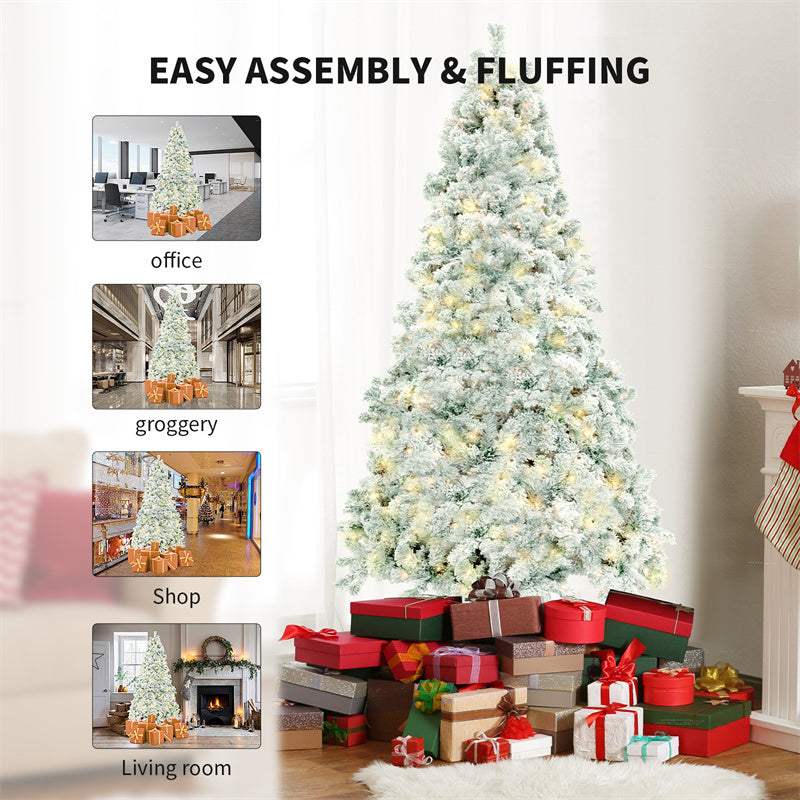 Artificial Snow Christmas Tree – PVC Frosted Holiday Tree for Home, Mall Displays & Window Decorations