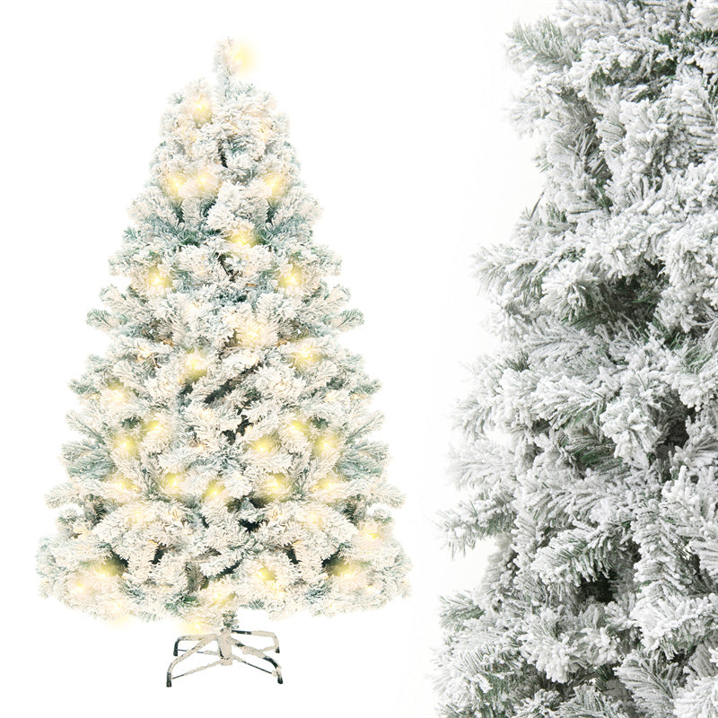 Artificial Snow Christmas Tree – PVC Frosted Holiday Tree for Home, Mall Displays & Window Decorations