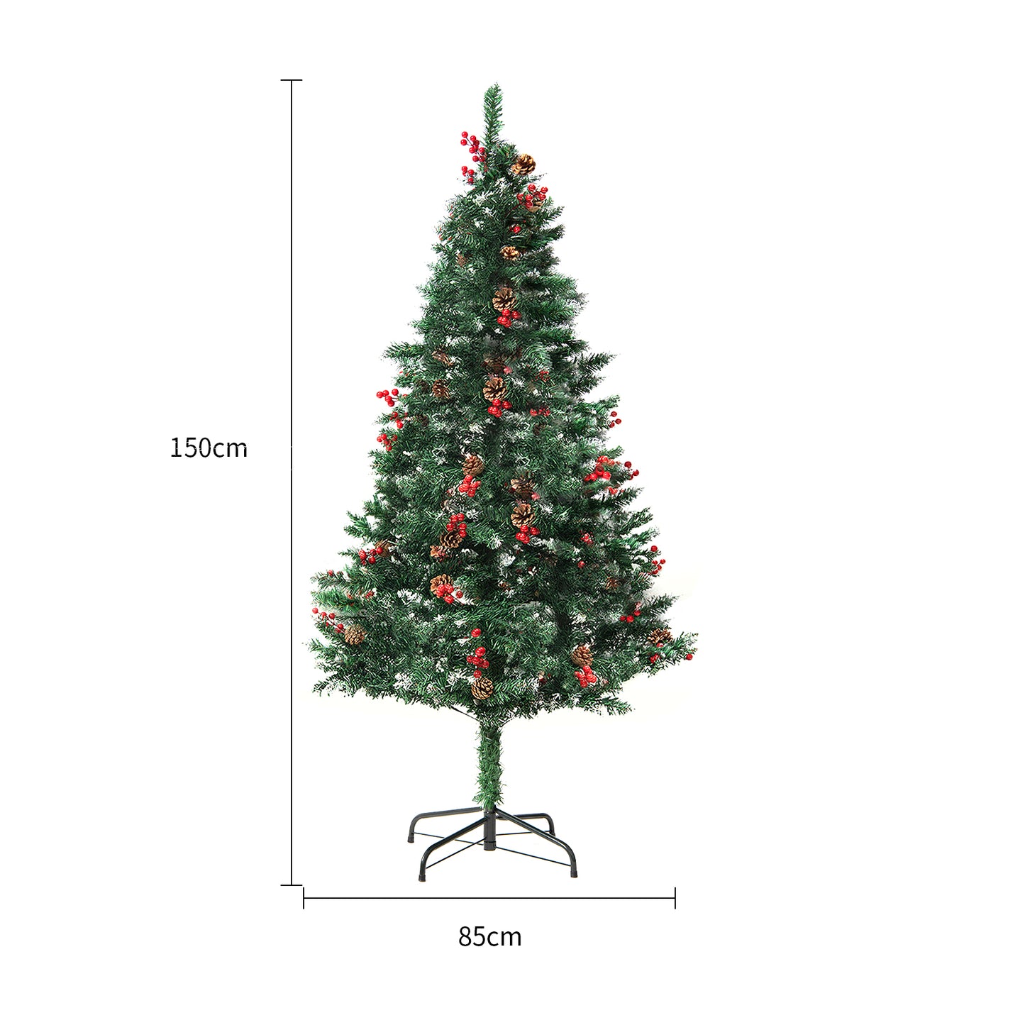 Artificial Snow Christmas Tree – PVC Frosted Holiday Tree for Home, Mall Displays & Window Decorations