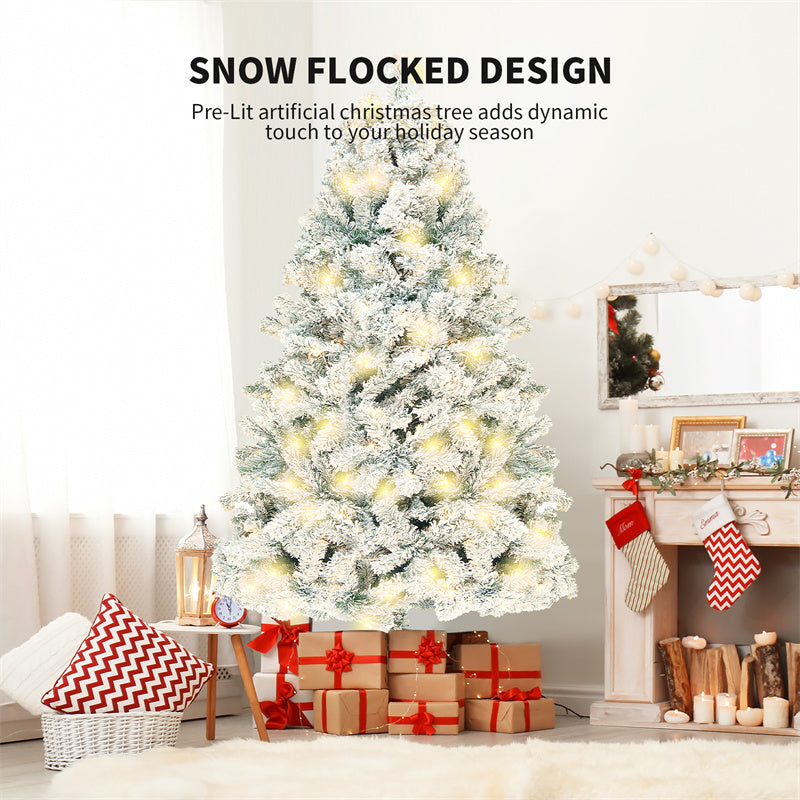 Artificial Snow Christmas Tree – PVC Frosted Holiday Tree for Home, Mall Displays & Window Decorations