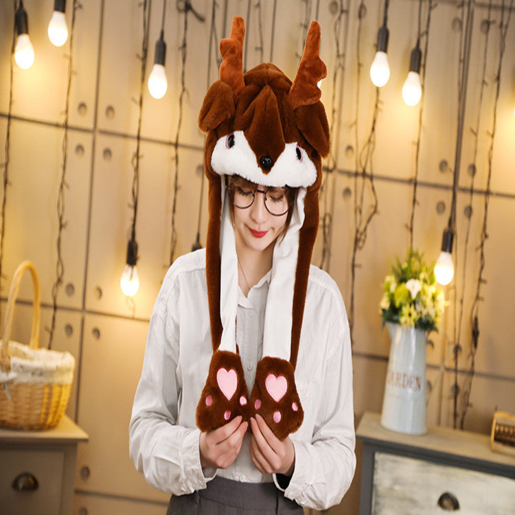 Movable Ears Rabbit Hat Cute Airbag Halloween Saint
